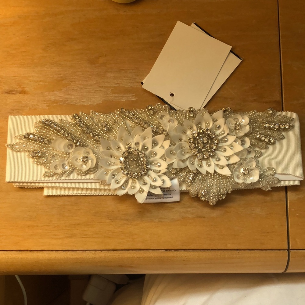 Ivory sash for a Wedding Dress